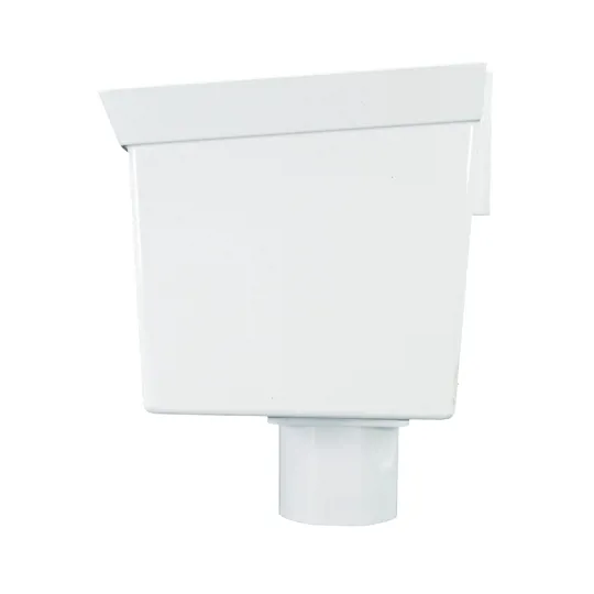Floplast RHS1W White Square / Round Universal Hopper