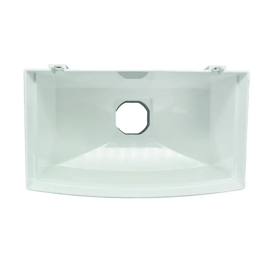 Floplast RHS1W White Square / Round Universal Hopper