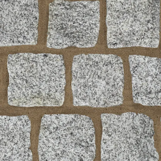 Silver Granite Setts 200x100x100mm Each (200-250 per crate (5-6m2)
