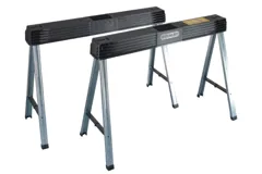 Stanley 197475 Aluminum Folding Sawhorse, Twinpack