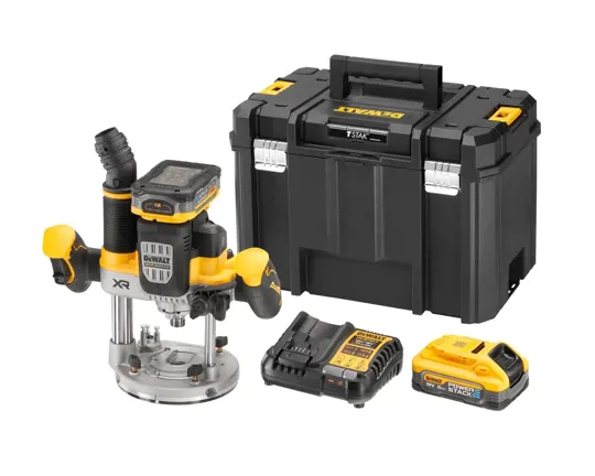 DeWalt DCW620H2 18v XR Power Stack 1/2 Router Kit 2 x 5amps/Charger/Case