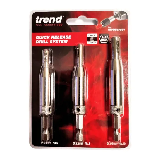 Trend QR/DBG/SET Quick Release Drill Bit Guide Set 3pc