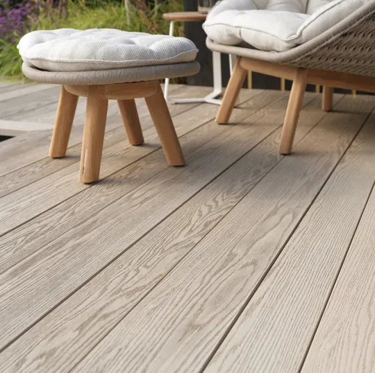 Millboard Enhanced Grain Board 126 x 32 x 3600mm Limed Oak