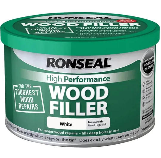 Ronseal High Perf Wood Filler White 275grm