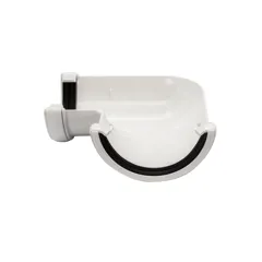 Floplast RA1W 112mm White Half Round Gutter  90° Angle