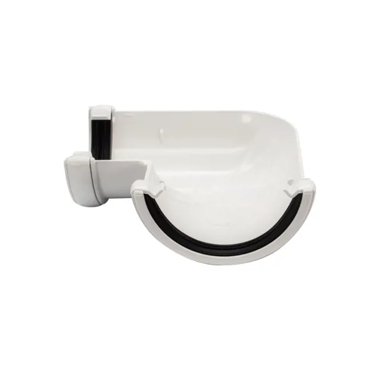 Floplast RA1W 112mm White Half Round Gutter  90� Angle