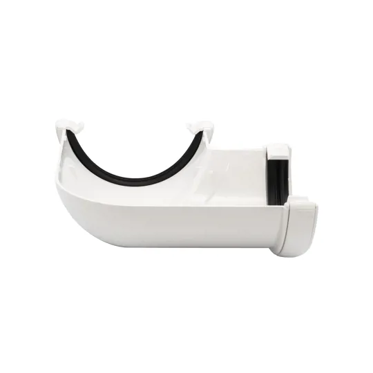 Floplast RA1W 112mm White Half Round Gutter  90� Angle