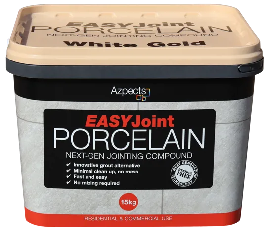 Easy Porcelain Paving Joint Compound 15kg White Gold