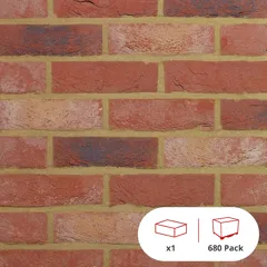 Wienerberger Bijou Red Multi Facing Brick, 65mm