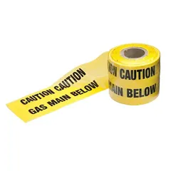 Underground Hazard Warning Tape Gas, 150mm / 6 x 365m