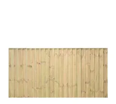 Grange Standard Feather Edge Fence Panel SFEP3G, Green 0.9m (6ft x 3ft)