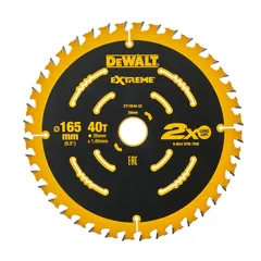 DeWalt DT10640 Extreme Saw Blade, 165 x 20mm x 40T
