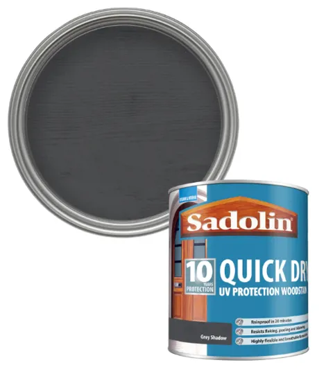 Sadolin Quick Dry UV Protection Woodstain Grey Shadow 1L