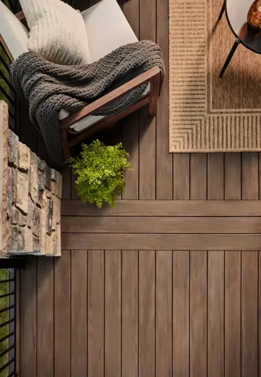 Elements Deck Board Square Edge 25x140x4880mm English Walnut