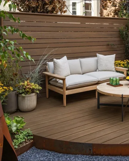 Elements Deck Board Square Edge 25x140x4880mm English Walnut