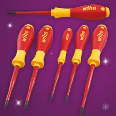 Wiha 6 Piece Slimfix VDE Screwdriver Set 