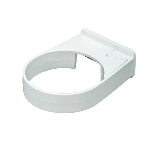 Floplast RC3W 68mm White Round Downpipe Single Fix Clip