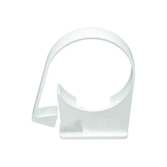 Floplast RC3W 68mm White Round Downpipe Single Fix Clip