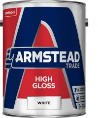 Armstead Trade High Gloss Paint White 5L