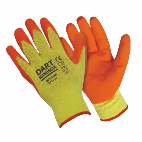 Handmax Orange Builders Glove Size L (9) OREGON-L