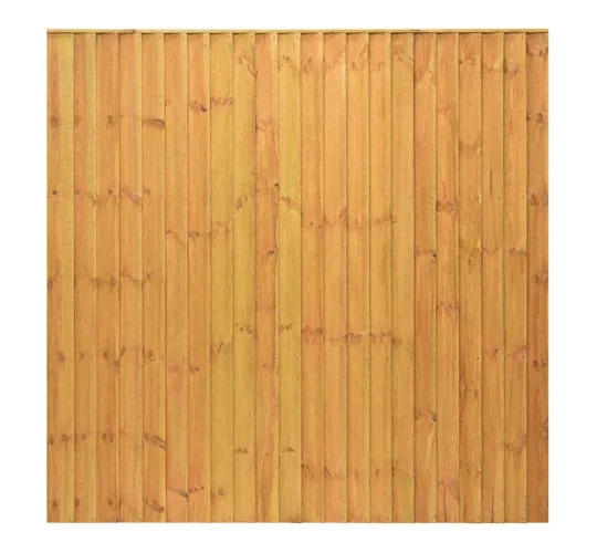 Grange Standard Feather Edge Fence Panel Golden Brown1.8m 