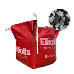 Long Rake Black Ice Chippings 14-20mm (Bulk)
