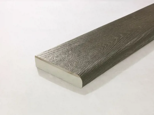 Millboard Bullnose Board 150 x 32 x 3600mm Ebony Grey