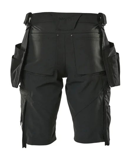Mascot 17149 Advanced Shorts with Holster Pockets, Black 32.5W