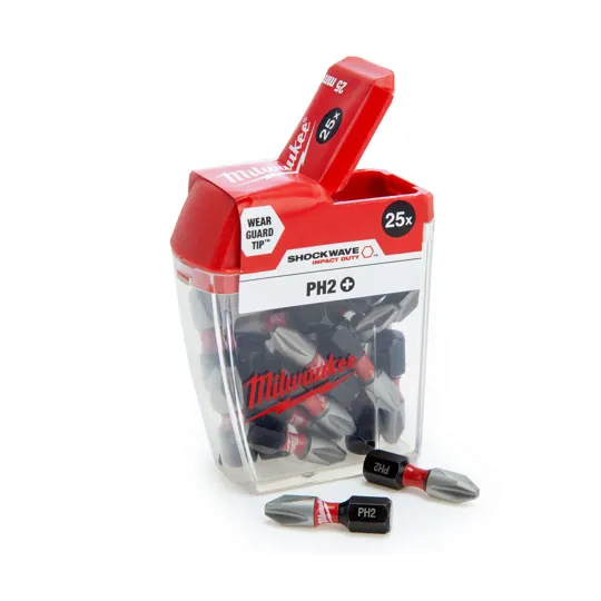 Milwaukee 4932472037 PH2 Bits 25mm - 25pc 