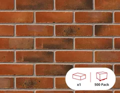 Ibstock Ellistown Leicester Autumn Multi Facing Brick, 65mm