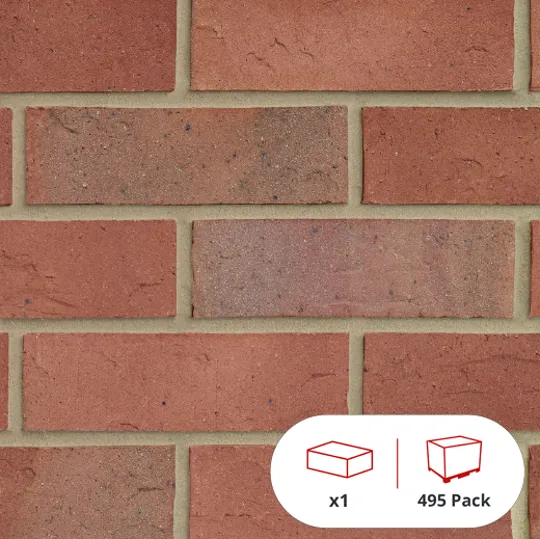 Forterra Butterley Worcestershire Red Multi 65mm Brick (495 Per Pack)