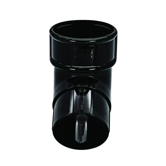 Floplast RB2B 68mm Black Round Downpipe Offset Bend