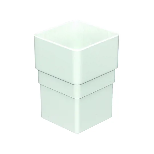 Floplast RSS1W 65mm White Square Downpipe Socket