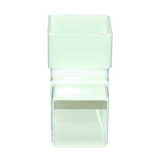 Floplast RBS1W 65mm White Square 90� Downpipe Bend