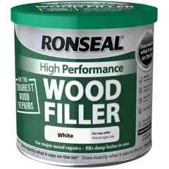 Ronseal High Performance Wood Filler White, 550g