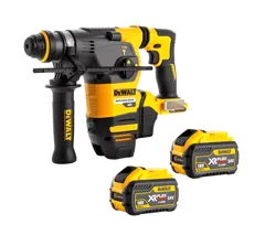 DeWalt DCH333X2-GB 54V XR FlexVolt 30mm 3kg SDS+ Hammer Drill Set, 2 x 3.0Ah Batteries