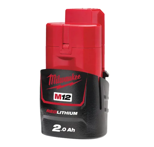 Milwaukee M12B2 12v 2.0Ah Red Lithium Battery