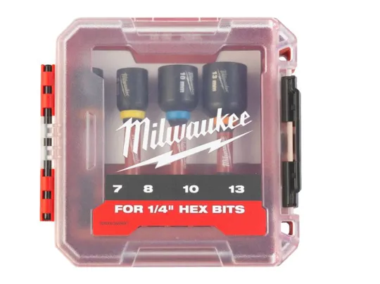 Milwaukee 4932492445 Shockwave Nut Driver Set 7/8/10/13mm