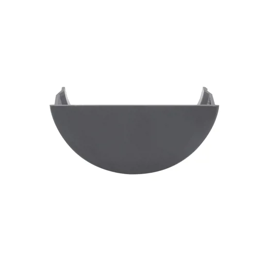 Floplast RE2AG 112mm Anthracite Grey Half Round Internal Gutter Stop End