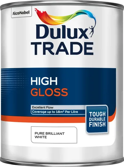 Dulux Trade Gloss Brilliant White 1ltr