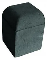 Brett High Kerb Corner Bullnose, 150 x 150mm - Charcoal