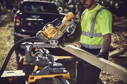 DeWalt DCS727N Flexvolt Mitre Saw Double Bevel 250mm 54v Naked