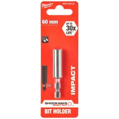 Milwaukee Shockwave 4932472062 60mm Impact Duty Magnetic Bit Holder