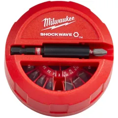 Milwaukee 4932472055 Shockwave Impact Puck Bit Set, 16 Piece