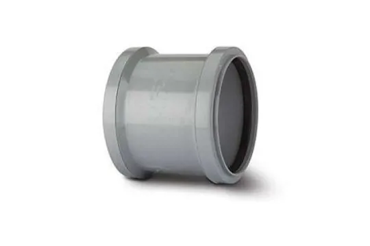 Polypipe SH44G 110mm Soil Double Socket Grey
