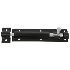 John George GatePro 923A Straight Tower Bolt Black, 100mm / 4 Inch