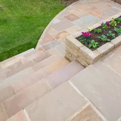 Global Stone Natural Sandstone Buff Brown Paving 285 x 285mm