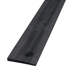 Black Painted & Treated 2ex Feather Edge Board, 32 x 175mm - 70% PEFC Certified