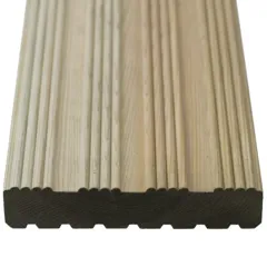 Softwood Treated Decking - Grooved & Reeded Profile - 32mm x 150mm (Finished 27mm x 144mm)