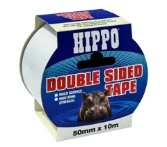 Hippo H18403 Double Sided Tape, 50mm / 2in x 10m